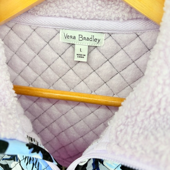 Vera Bradley Lilac Sherpa Jacket with Floral Design - Picture 4 of 5
